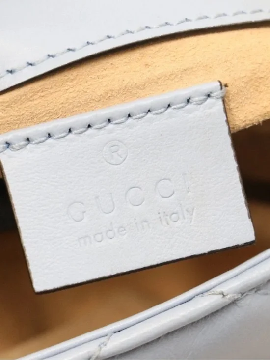 Gucci Calfskin Matelasse Super Mini GG Marmont Shoulder Bag - Picture 8 of 9